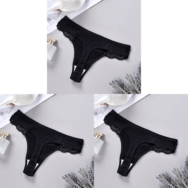 Cotton G String Panties 3PCS Women's Antibacterial Thongs