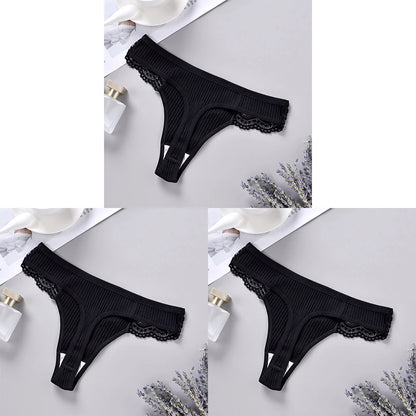 Cotton G String Panties 3PCS Women's Antibacterial Thongs