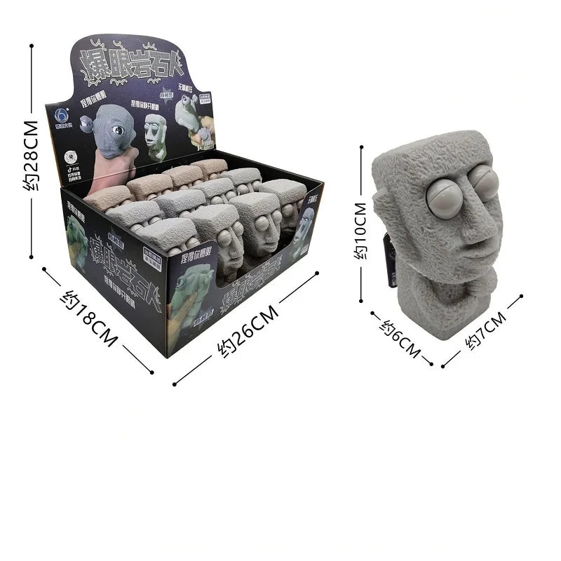 Moai Squishy Toy – Slow Rising Stress Relief Squeeze Toy