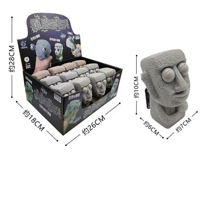 Moai Squishy Toy – Slow Rising Stress Relief Squeeze Toy