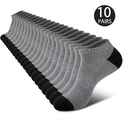 Ankle Socks 5 Pack Breathable Low Cut Unisex Socks