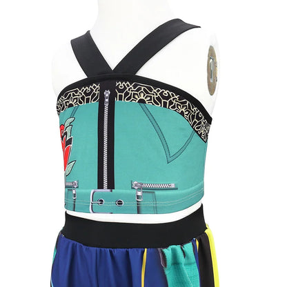 Girls Cosplay Costume Set 3PCS Kids Carnival Party Outfit