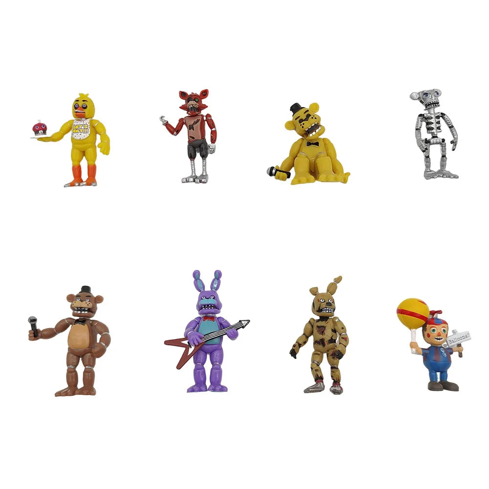 4PCS Horror Character Action Figures 5cm PVC Collectible Model Set