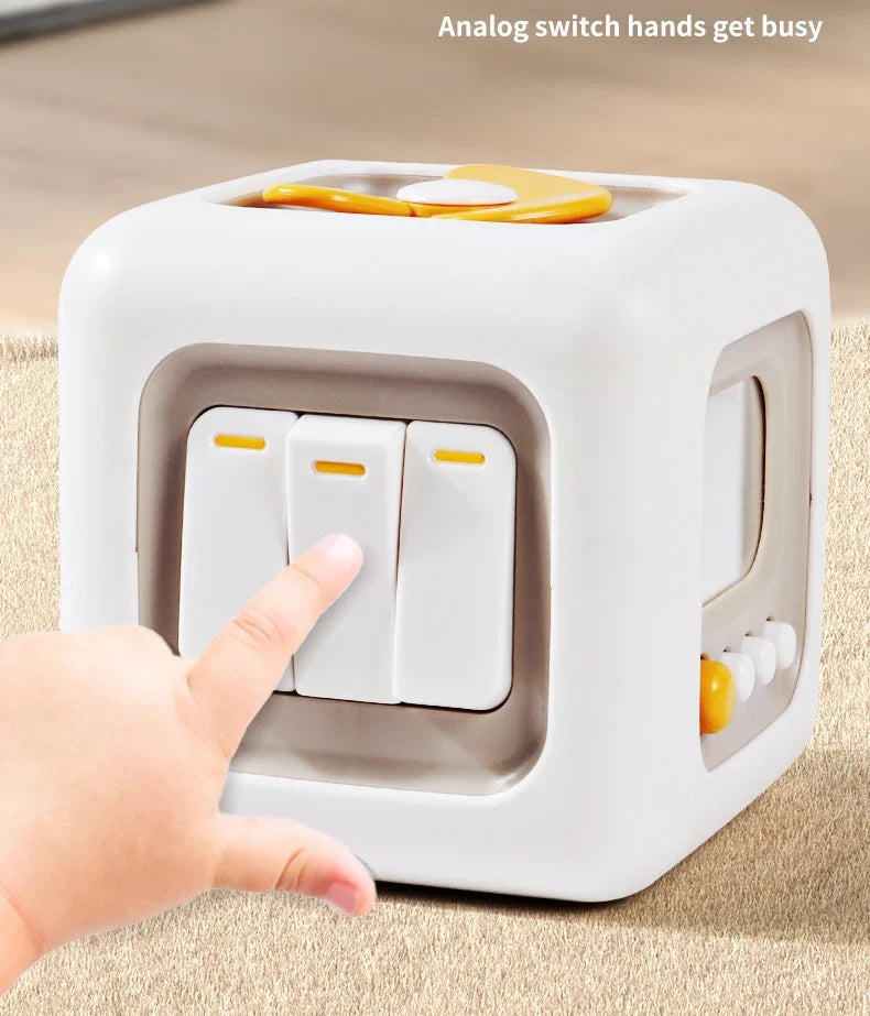 6-in-1 Montessori Activity Cube Sensory Busy Board Toy