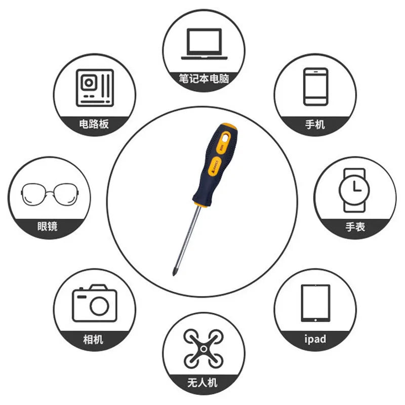 Magnetic Screwdriver High Carbon Steel Phillips & Slotted Tool