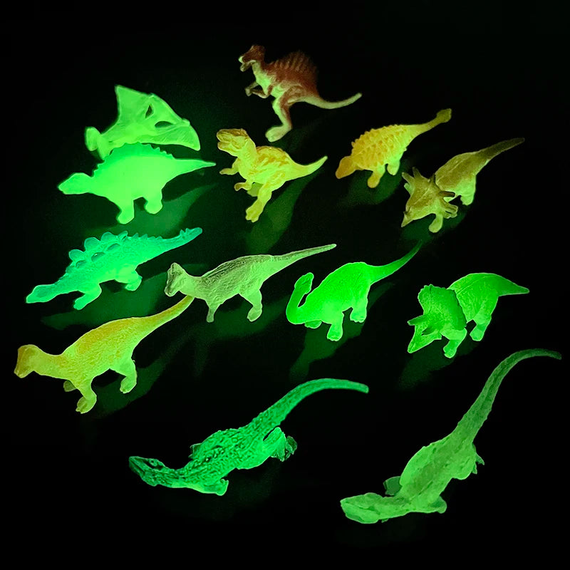 Glow in the Dark Dinosaur Toys 13/16PCS Mini Dino Set