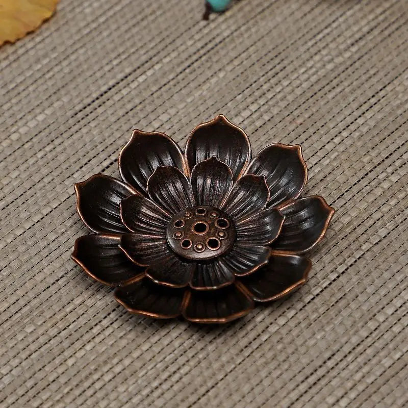 Lotus Incense Burner Metal Incense Stick Holder Plate
