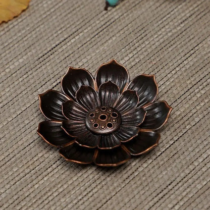 Lotus Incense Burner Metal Incense Stick Holder Plate