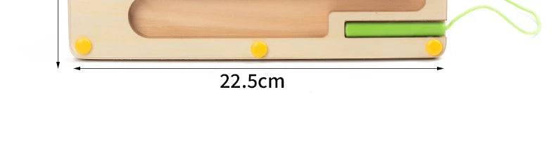 Wooden Magnetic Color Number Maze with Drawing Board