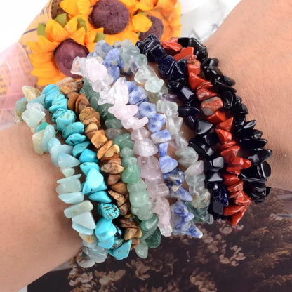 Natural Stone Chip Beads Irregular Gemstone Beads 15 Inch Strand