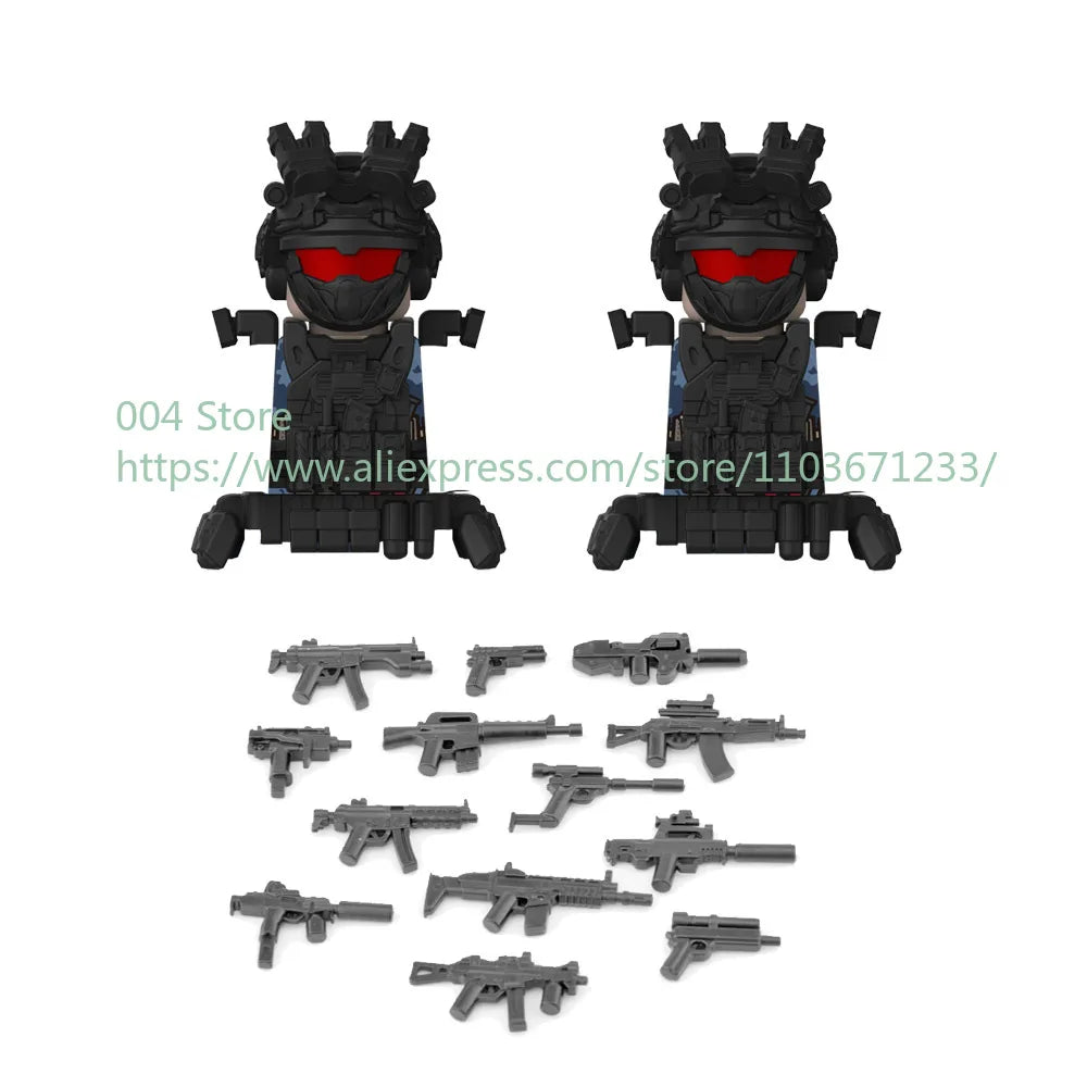 Military Special Forces Building Blocks Sniper SWAT Mini Figures
