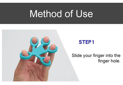 Silicone Finger Grip Ring Exerciser – 3-Level Resistance Hand Trainer