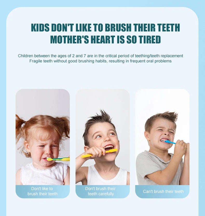 Kids U-Shaped Electric Toothbrush Rechargeable Sonic Brush