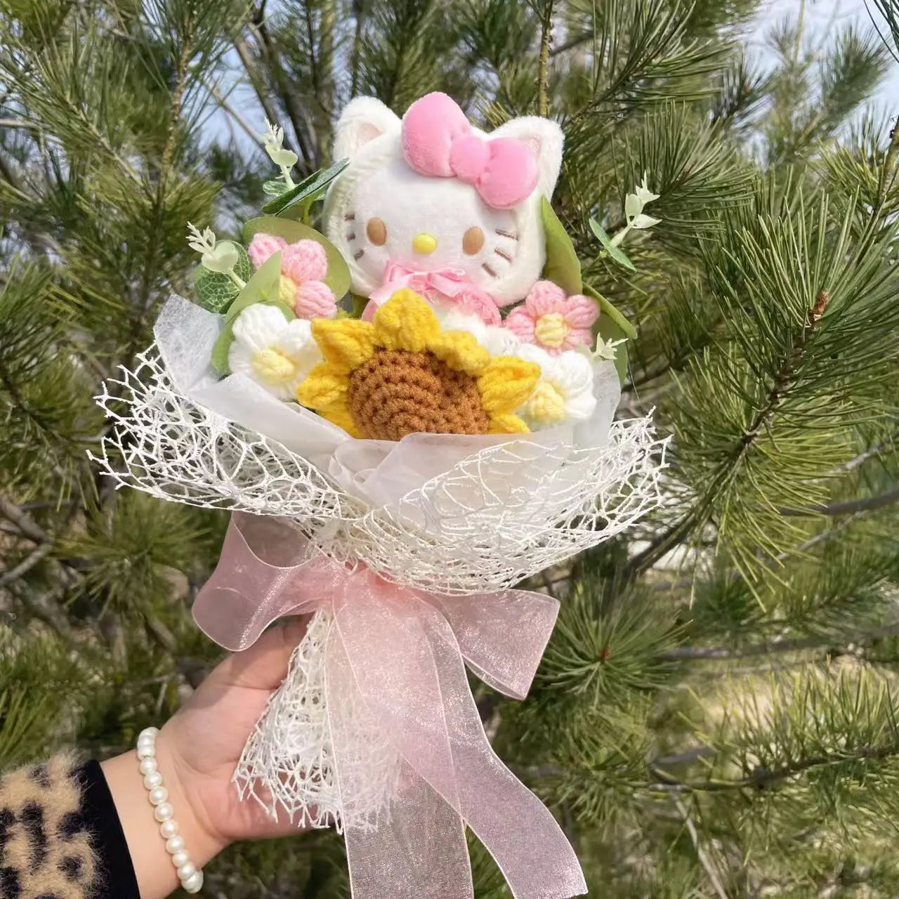 Cartoon Plush Flower Bouquet Graduation & Valentine's Gift