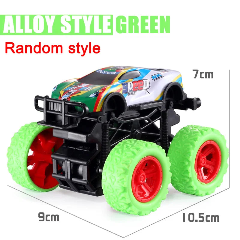 Pull Back Toy Car  Inertial Rotation Car Four-wheel Drive Off-road Vehicle SUV Racing Power Car Children's Toy CarGift