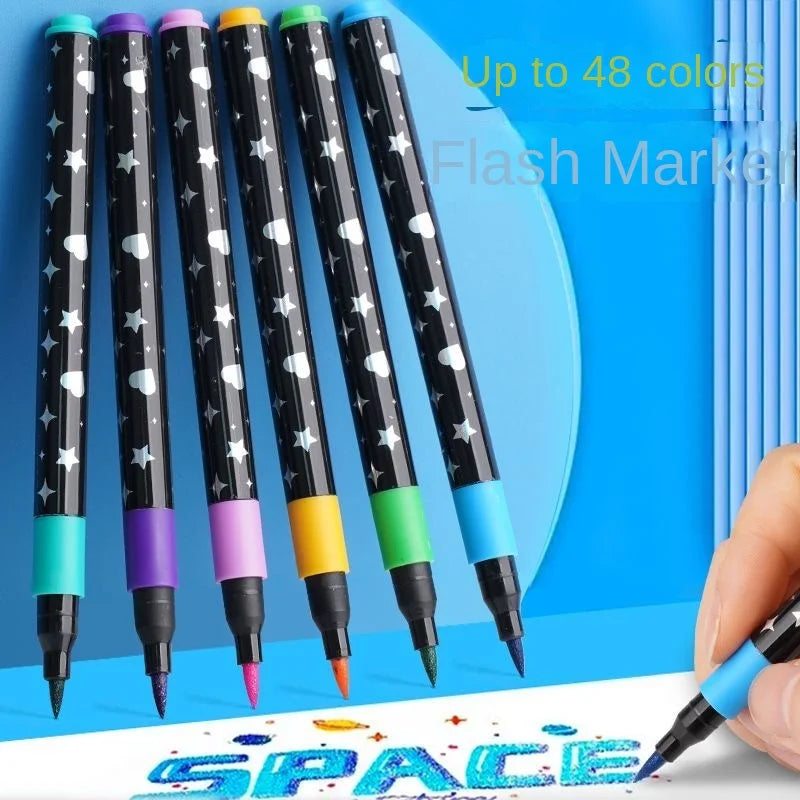 Dual Tip Glitter Art Markers