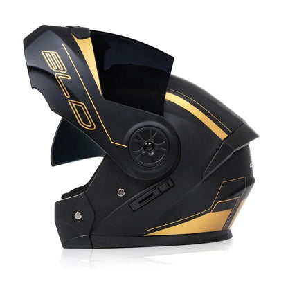 Flip Up Motorcycle Helmet DOT Dual Visor Modular Full Face