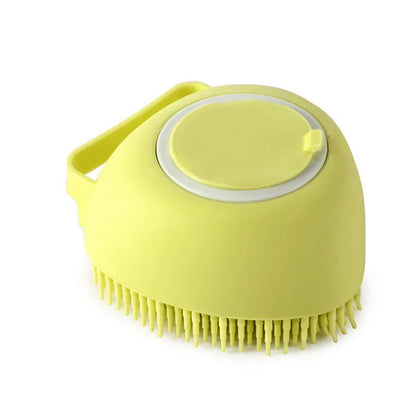 Dog Bath Brush – Soft Silicone Massage Scrubber for Pets