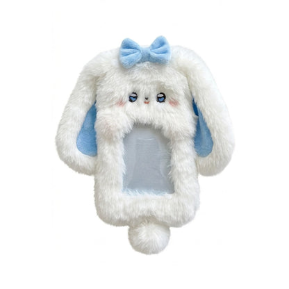 Rabbit Plush Card Holder Cute Bunny Student ID Holder