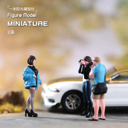 1/64 Miniature Figures Model Car Accessories Scene People Set