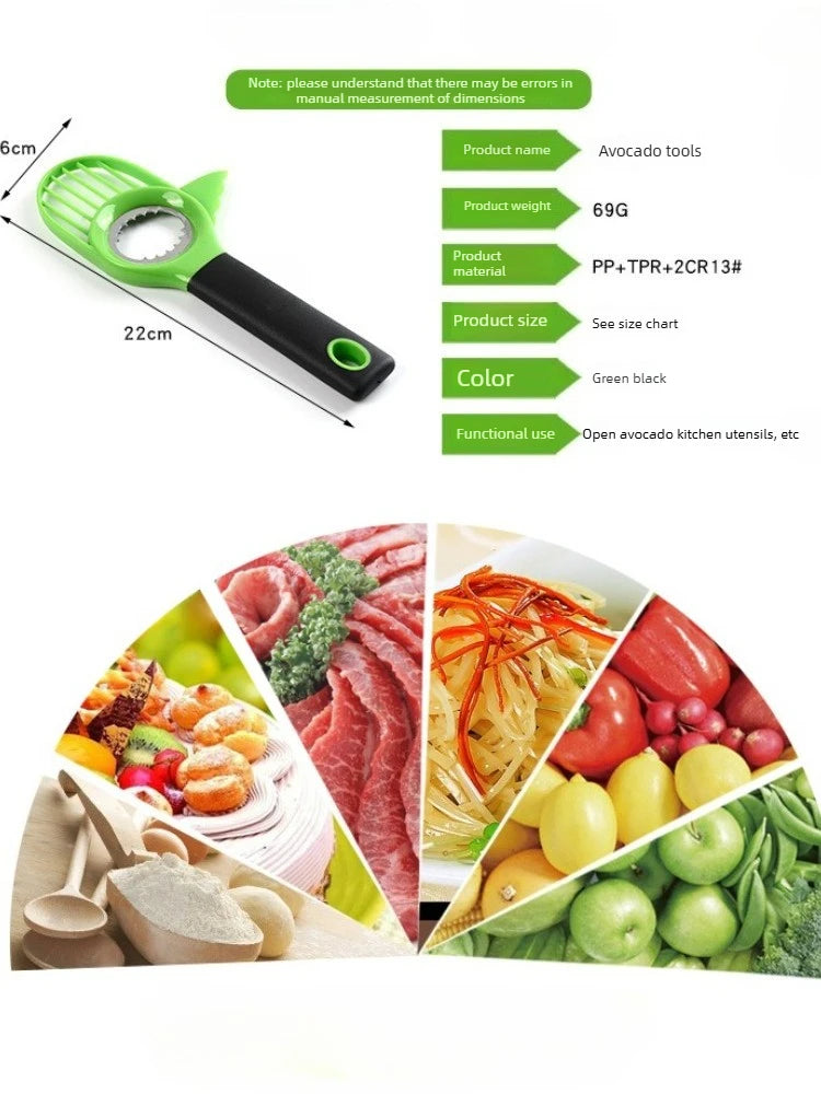 Avocado Knife Gadget – Stainless Steel Fruit & Vegetable Cutter