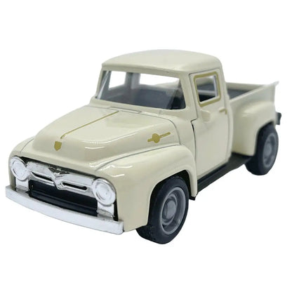 1:32 Red Vintage Metal Truck Model – Diecast Pull-Back Car