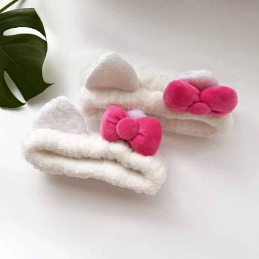 3PCS Cat Ear Headband Set Plush Hair Accessories for Women