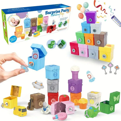 Montessori Farm Train Counting & Sorting Learning Toy Set