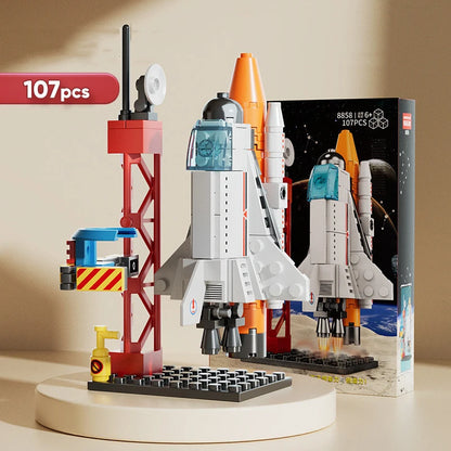 A hands-on building activity for creative play, assembling practice, and space-themed fun.