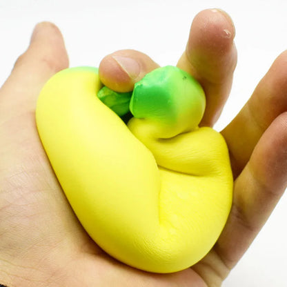 Banana Squishy Toy – Jumbo Slow Rising Stress Relief Squeeze Toy
