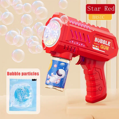 Dinosaur Bubble Machine Electric Bubble Gun with Lights