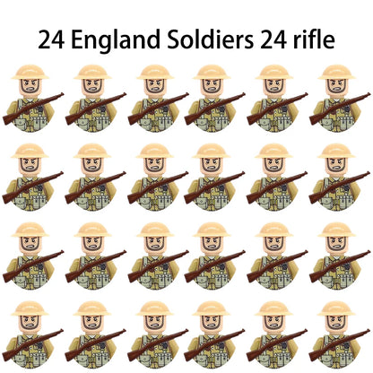 WWII Military Building Blocks – Army Mini Figure Model Set