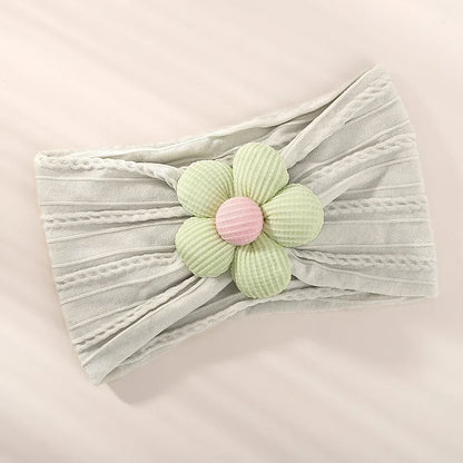 Baby Flower Headband Soft Nylon Newborn Hairband