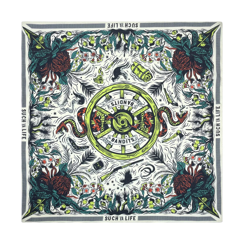 Cotton Bandana Scarf Skull Paisley Hip Hop Headband