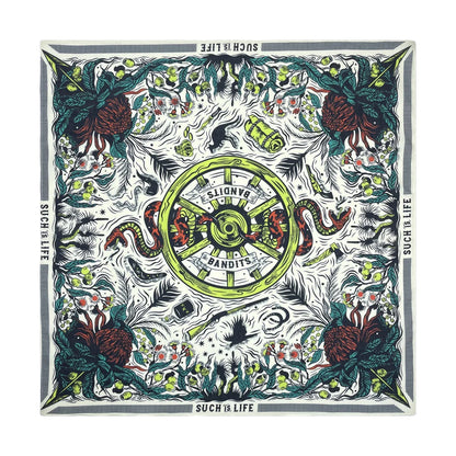 Cotton Bandana Scarf Skull Paisley Hip Hop Headband