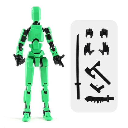 13-Joint Movable Robot Action Figure 3D Printed DIY Toy
