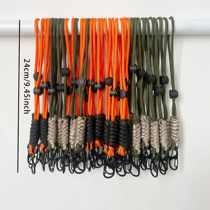 Paracord Keychain Woven Outdoor Wrist Lanyard Key Rope