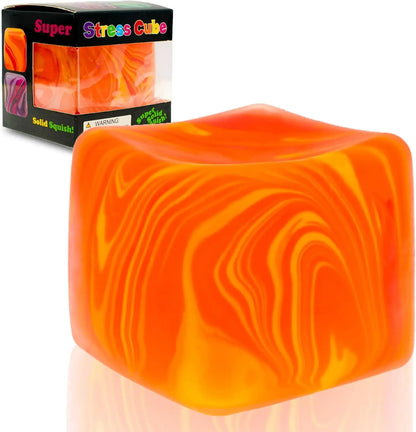 Gel Stress Relief Cube – Soft Stretchy Slow-Rebound Sensory Fidget Toy