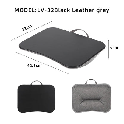 Laptop Lap Desk Portable Wooden Desk with Cushion