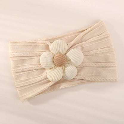Baby Flower Headband Soft Nylon Newborn Hairband