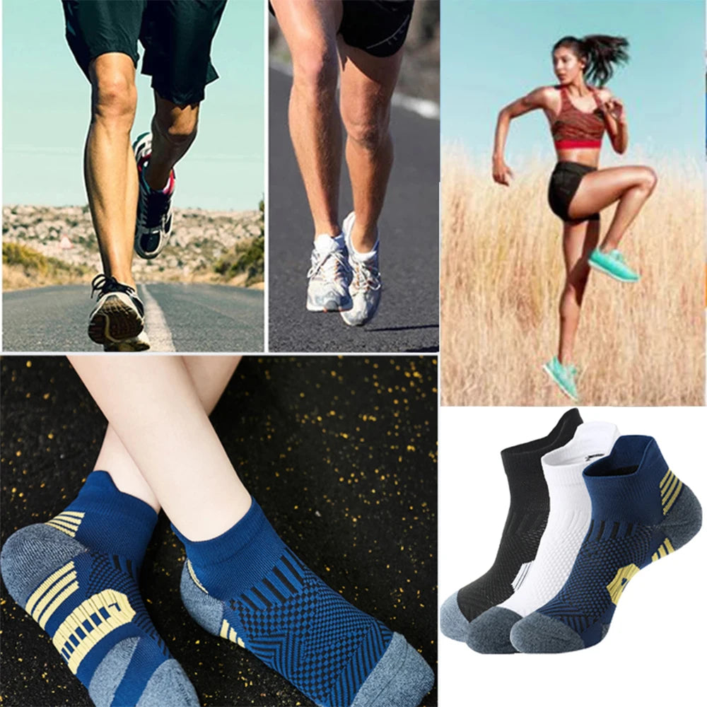 Non Slip Running Socks 3 Pair Fitness Sports Socks