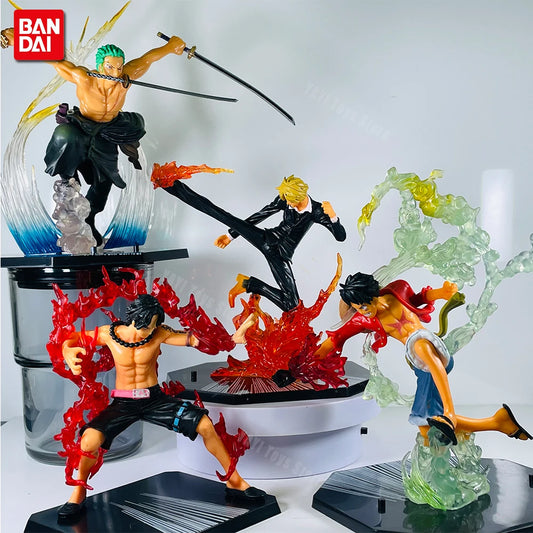 One Piece Anime Action Figures – Luffy, Zoro, Ace & Sanji