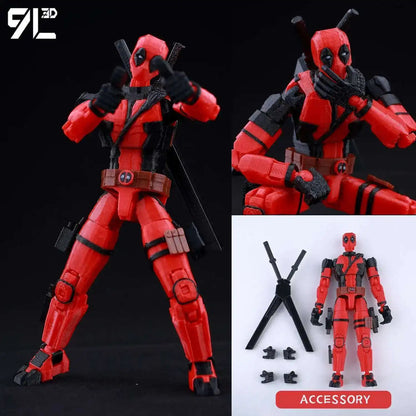 14cm Multi Jointed Action Figure 3D Printed Poseable Collectible Toy