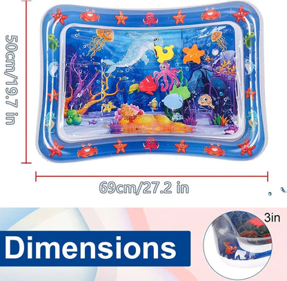 Pet Water Sensory Play Mat – Inflatable Fish Ocean Mat