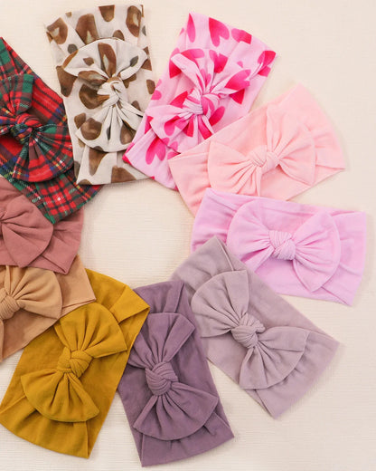 Baby Flower Headband Soft Nylon Newborn Hairband