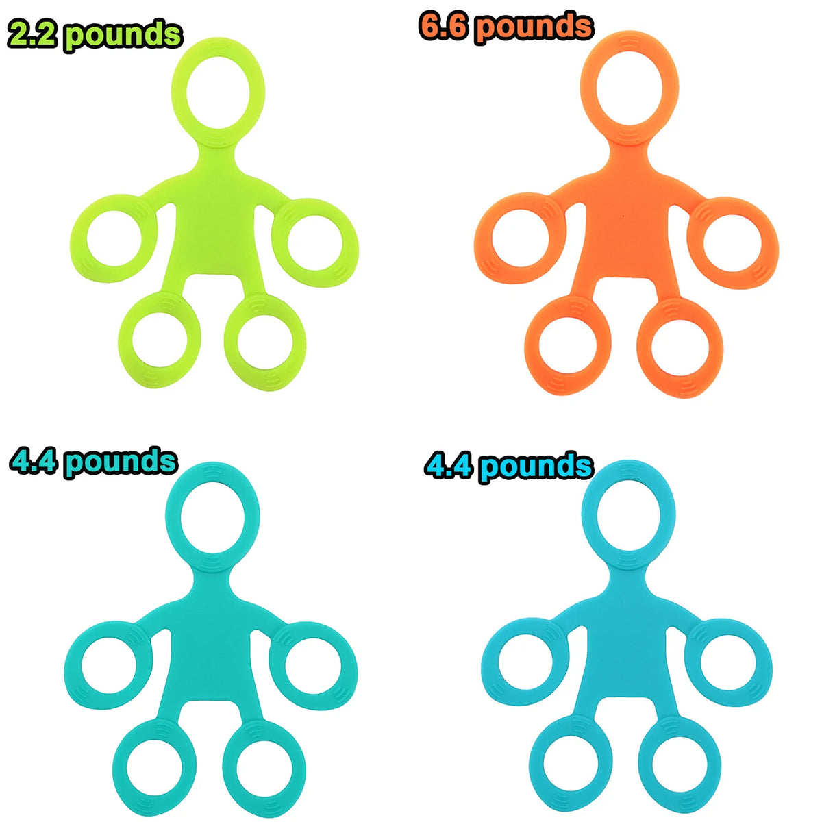 Silicone Finger Grip Ring Exerciser – 3-Level Resistance Hand Trainer