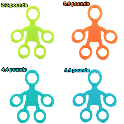 Silicone Finger Grip Ring Exerciser – 3-Level Resistance Hand Trainer