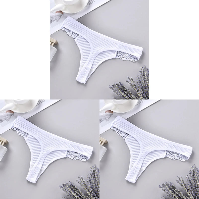 Cotton G String Panties 3PCS Women's Antibacterial Thongs