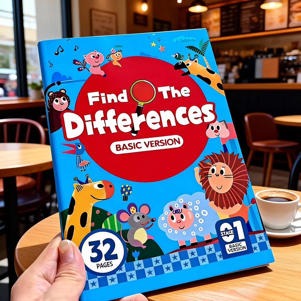 Hidden Differences Activity Book with Observation Games
