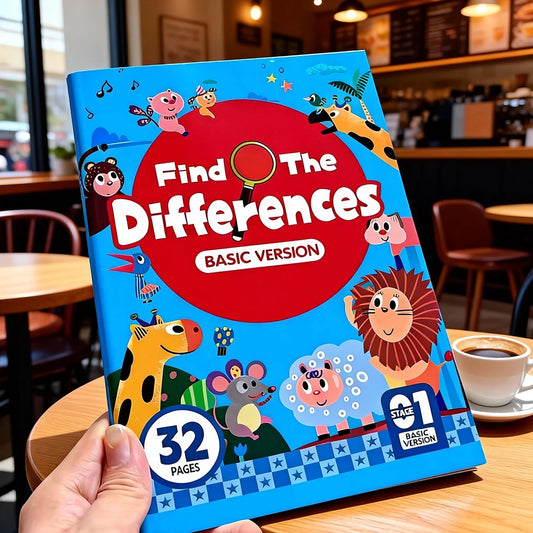Hidden Differences Activity Book with Observation Games